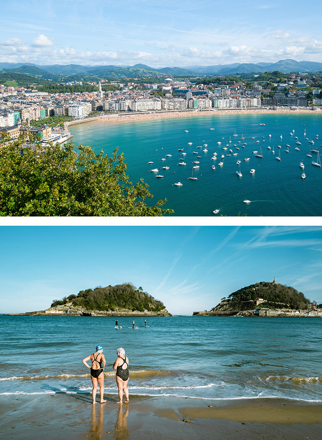Hébergements sur la plage de la Concha à San Sebastián