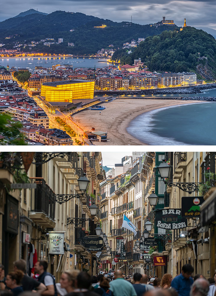 Hébergements dans la vieille ville de Saint-Sébastien