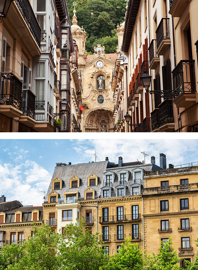 The center of San Sebastián